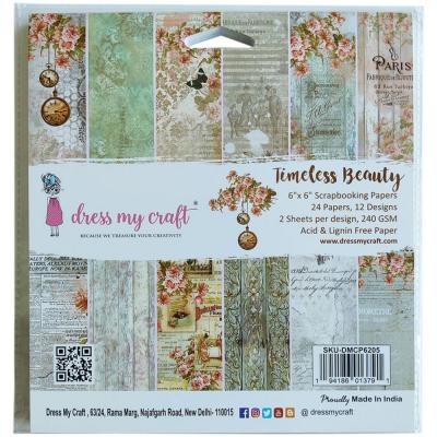 Dress My Craft Timeless Beauty Designpapiere - Paper Pad